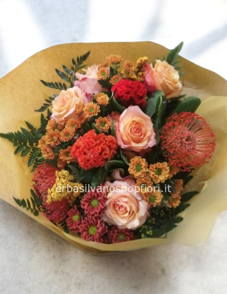 Bouquet misto toni caldi