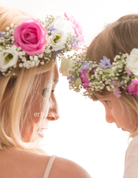 Coroncina di fiori assortiti taglia S