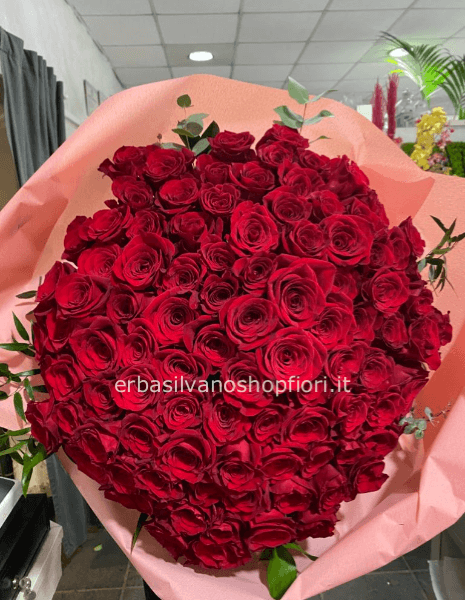 Mazzo alto Rose rosse