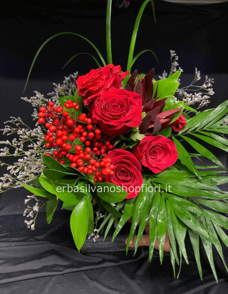 Bouquet fiori rossi misti
