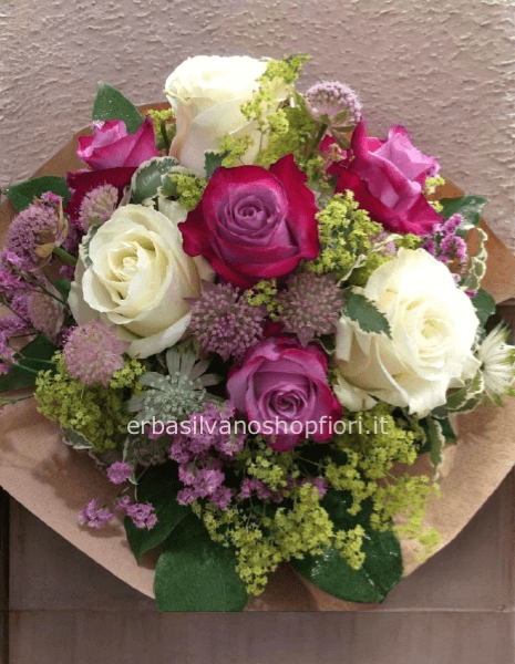 Bouquet colori a contrasto