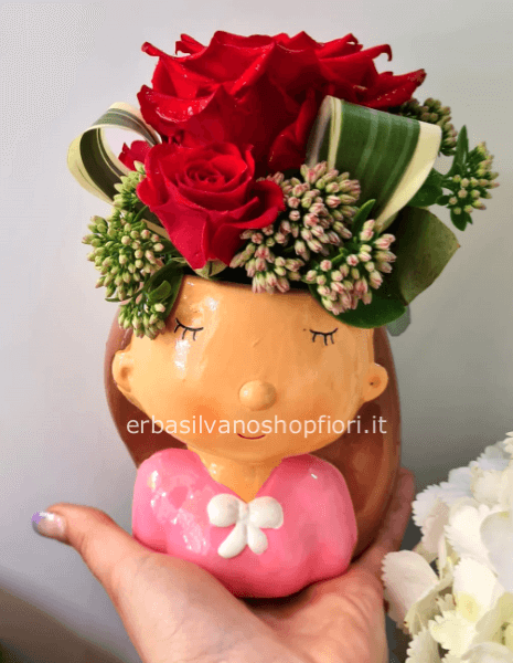 Vasetto Mamma con fiori