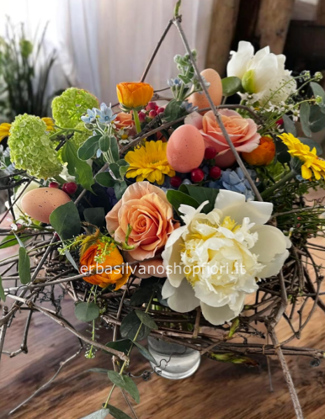 Nido-bouquet multicolore